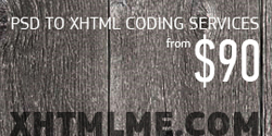 xhtmlme.com | PSD to XHTML coding services from $90 psd to xhtml, xhtmlme.com